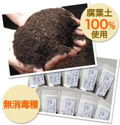 サプリ菜の土と種　腐葉土100%使用